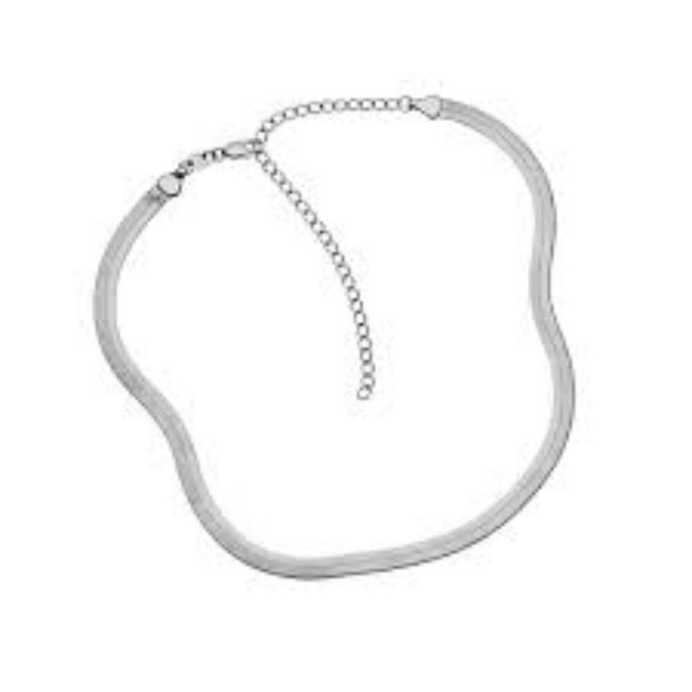 Jennifer Zeuner Silver Necklace‎ ALINE NECKLACE